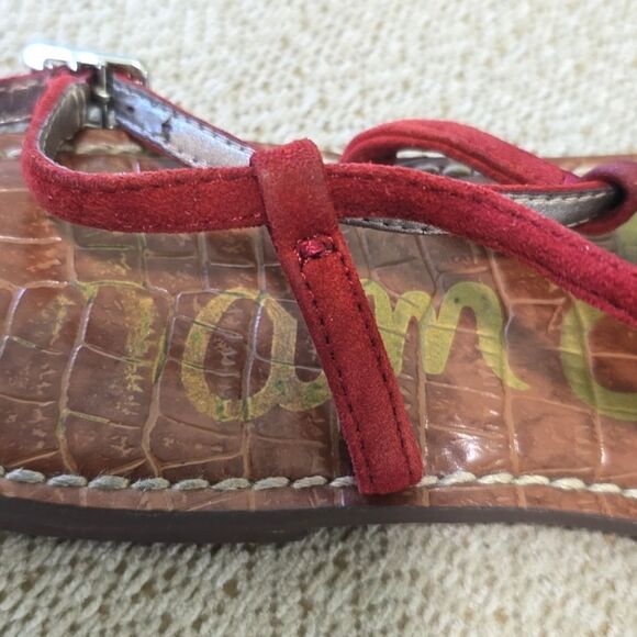 Sam Edleman Burgundy Suede Gigi Thong Sandals - Size 8.5 - Picture 6 of 15